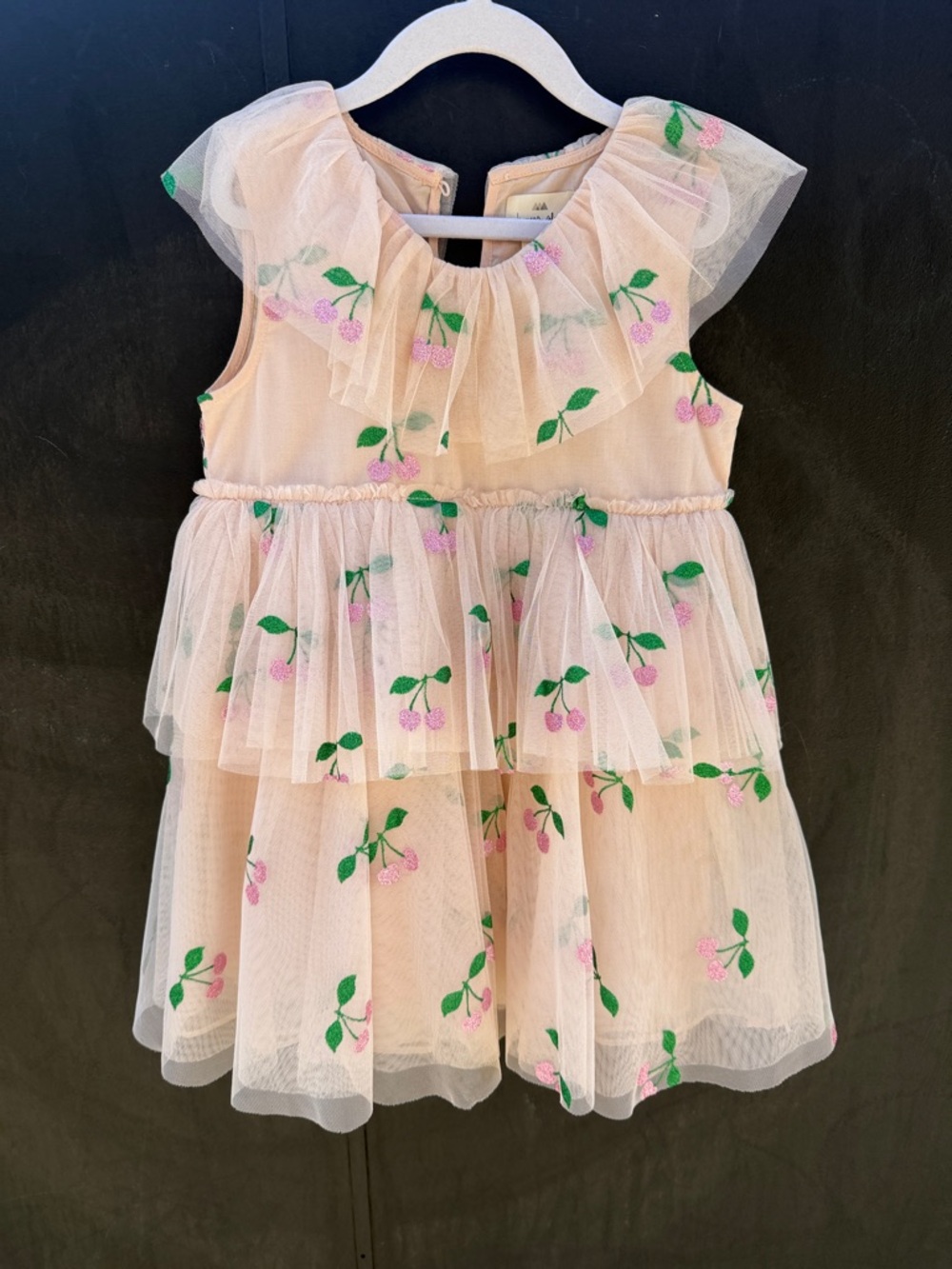 Konges Slojd glitter tulle cerise fairy dress
